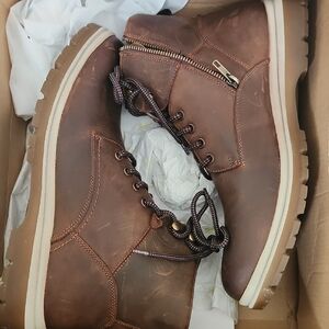 FLORSHEIM WATERPROOF Dark Brown Leather Men's Boots